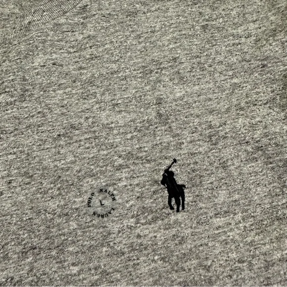 NWT Polo Ralph Lauren Heather Gray Short Sleeve Men’s Tee Size Large - Picture 3 of 12